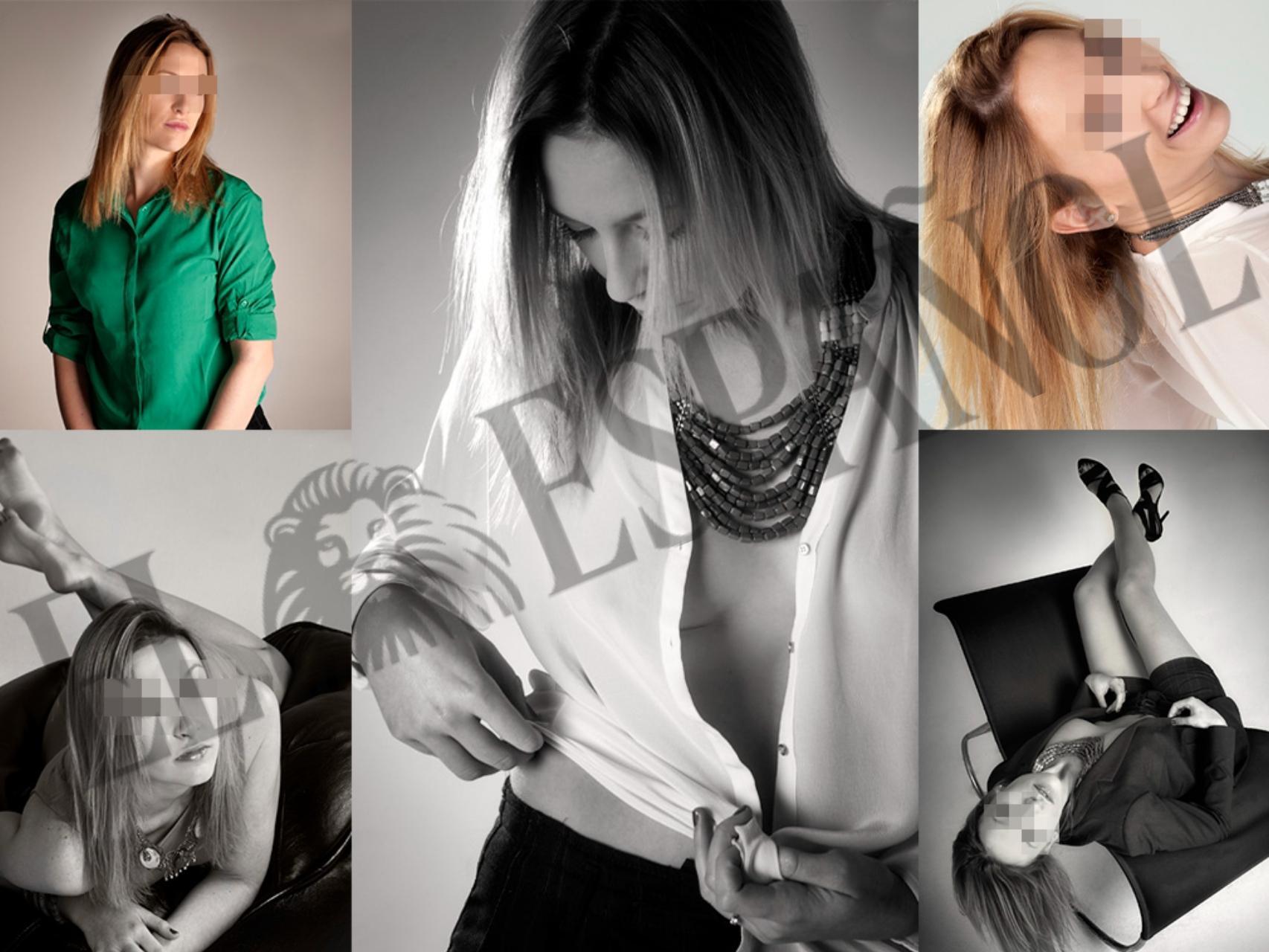 Fotografías de Jésica Rodríguez, novia de José Luis Ábalos durante su etapa como ministro de Transportes,  en un catálogo de modelos.