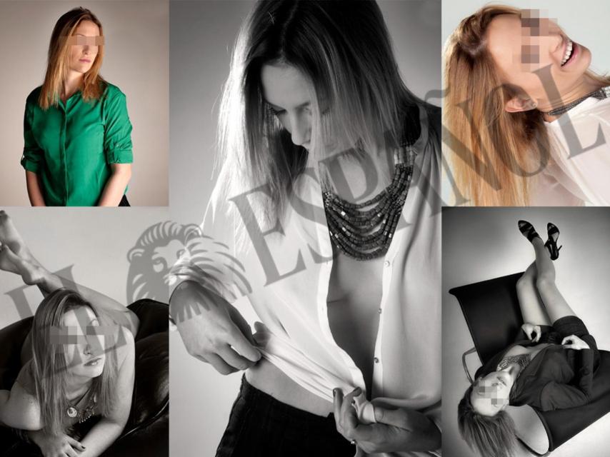 Fotografías de Jésica Rodríguez, novia de José Luis Ábalos durante su etapa como ministro de Transportes,  en un catálogo de modelos.