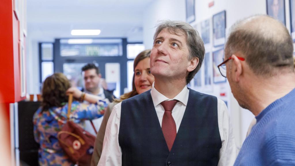 El secretario general electo del PSOECyL, Carlos Martínez, en Segovia