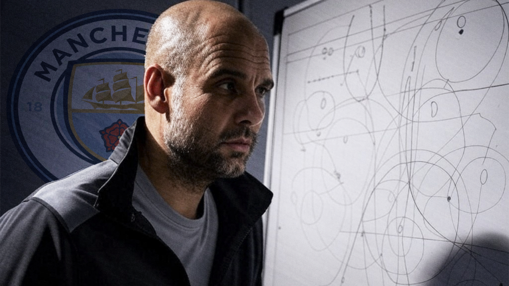 Fotomontaje de Pep Guardiola