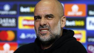 Pep Guardiola, en rueda de prensa.