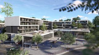 Infografía de las promociones de Lagoom Living en Distrito Zeta de Málaga.