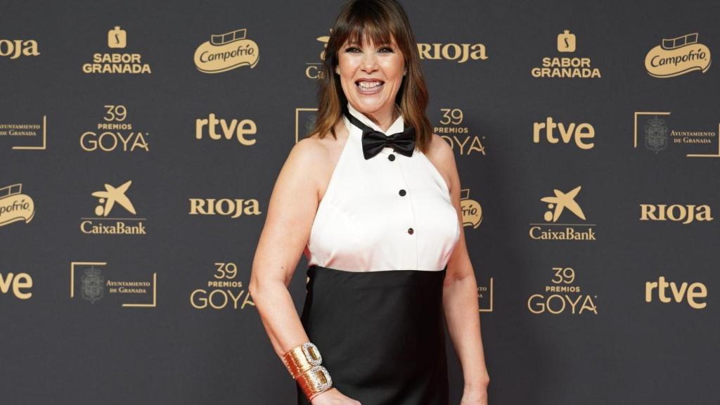 Mabel Lozano brilla en los Goya con un diseño exclusivo de la firma española Mirto.