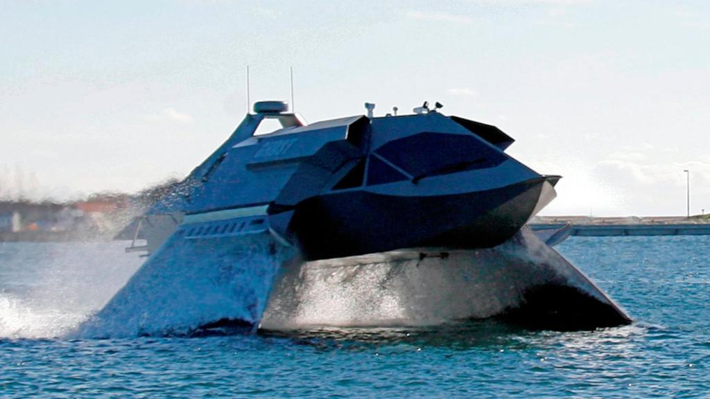 La versión inicial de Ghost en una de sus pruebas de mar