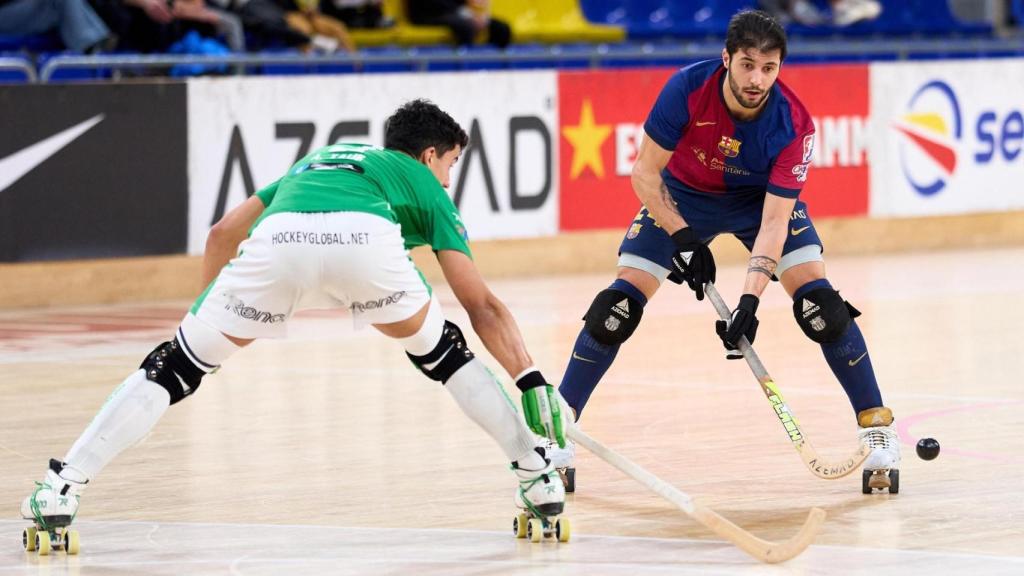 Partido entre el Deportivo Liceo y el Barça este fin de semana.