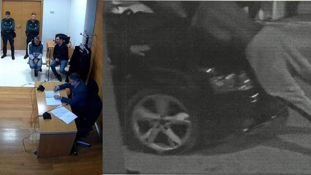 Abdelmajid, en los juzgados de San Javier, prestando declaración por el atropello intencionado a un ciudadano de Malí con el que había discutido.