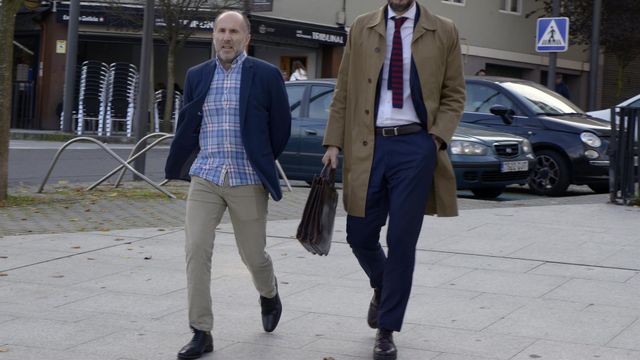 El alcalde de Ourense, Gonzalo Pérez Jácome, a su llegada al juzgado de instrucción número dos de Ourense.