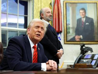 Donald Trump este martes en el Despacho Oval.