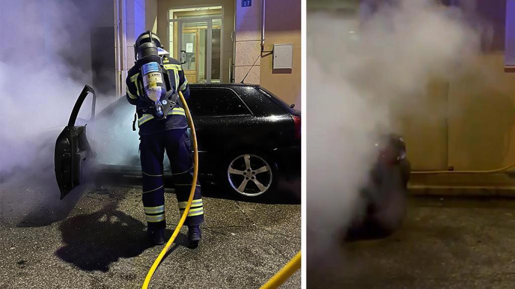 Los Bomberos de la Diputación actuando en Íscar