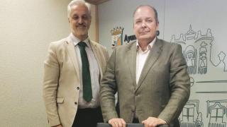 Alejandro Pérez de la Sota e Ignacio Rivas, concejales de Vox en el Ayuntamiento de Salamanca