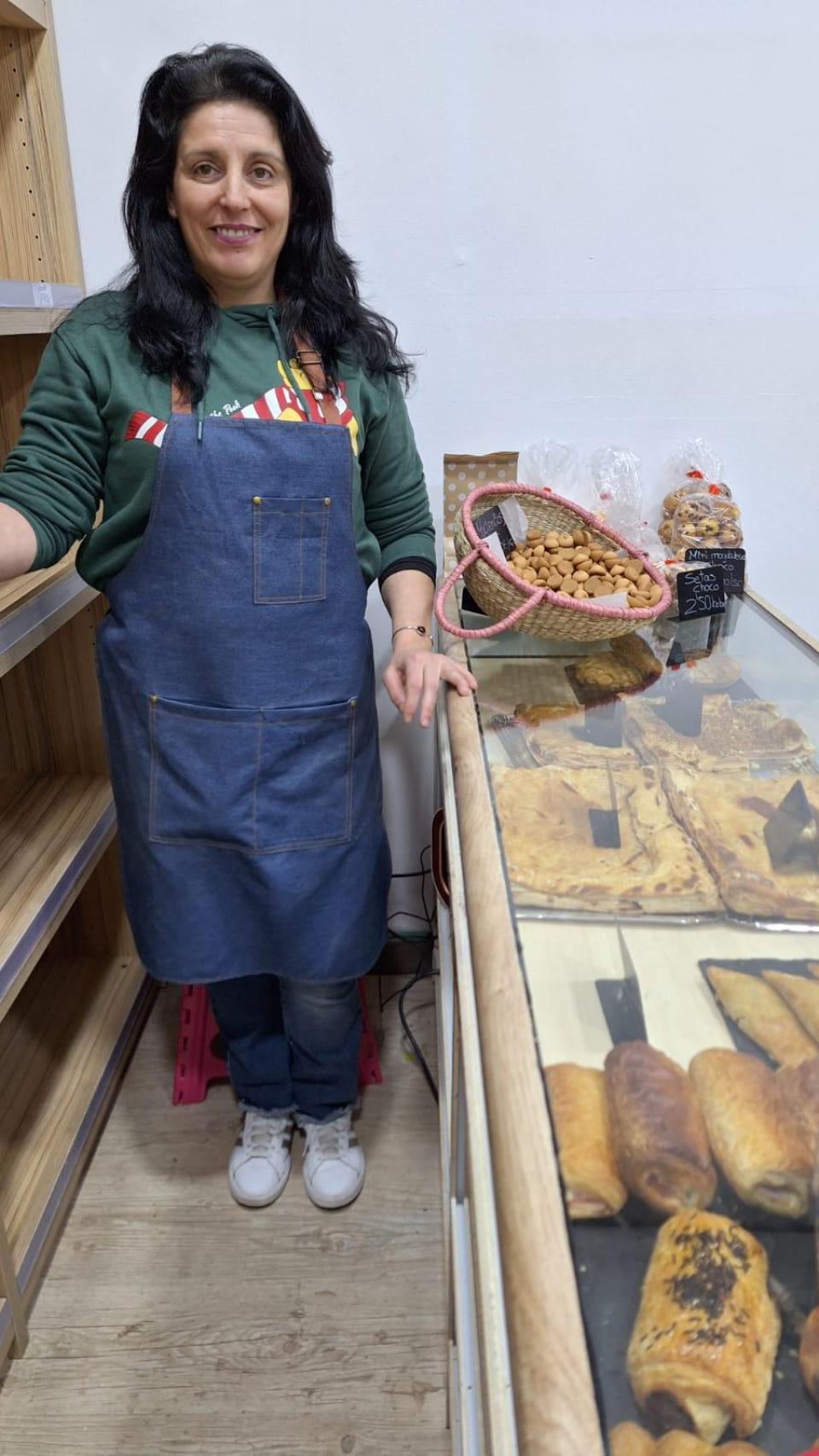 Patricia en su nueva panadería