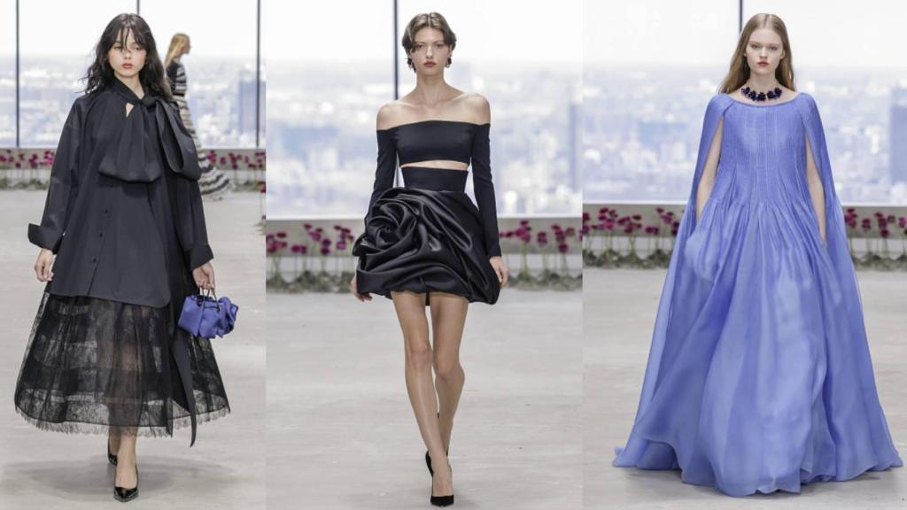 Figuras del desfile de Carolina Herrera en Nueva York.
