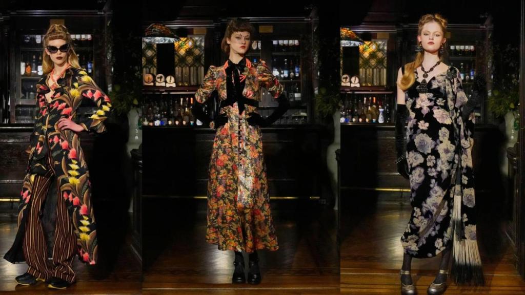 Figuras del desfile de Anna Sui en Nueva York.