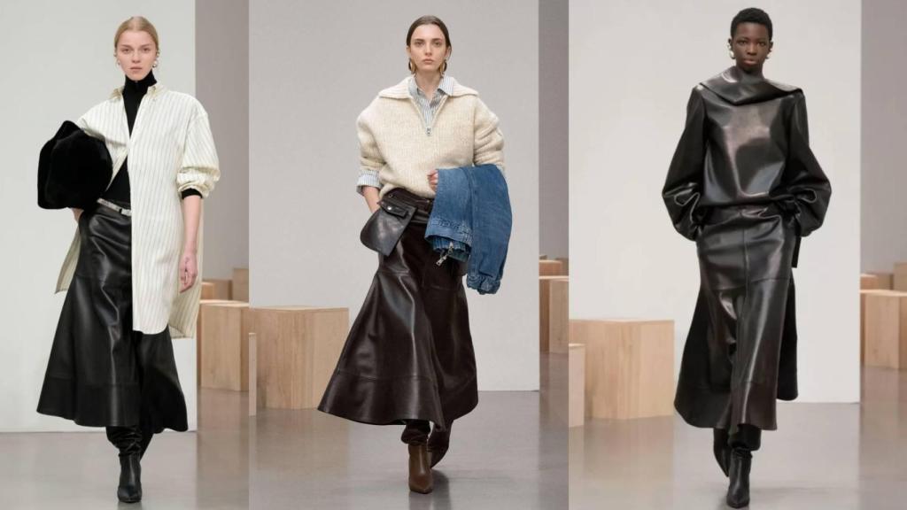 Siluetas del desfile de Brandon Maxwell en Nueva York.