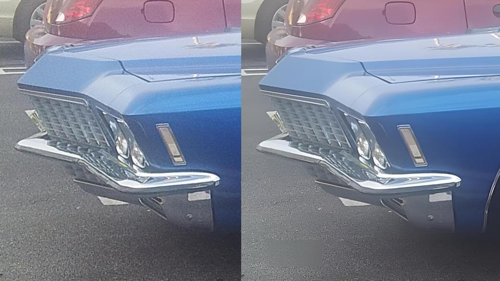 Izquierda: imagen original / Derecha: imagen mejorada con IA