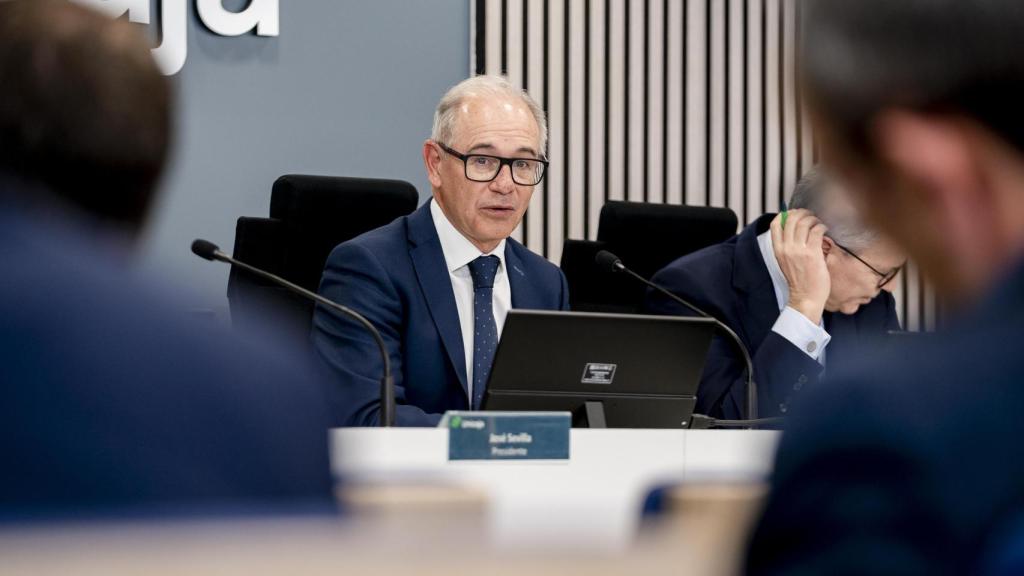 El consejero delegado de Unicaja, Isidro Rubiales, el pasado martes en la presentación de los resultados de 2024 del banco.