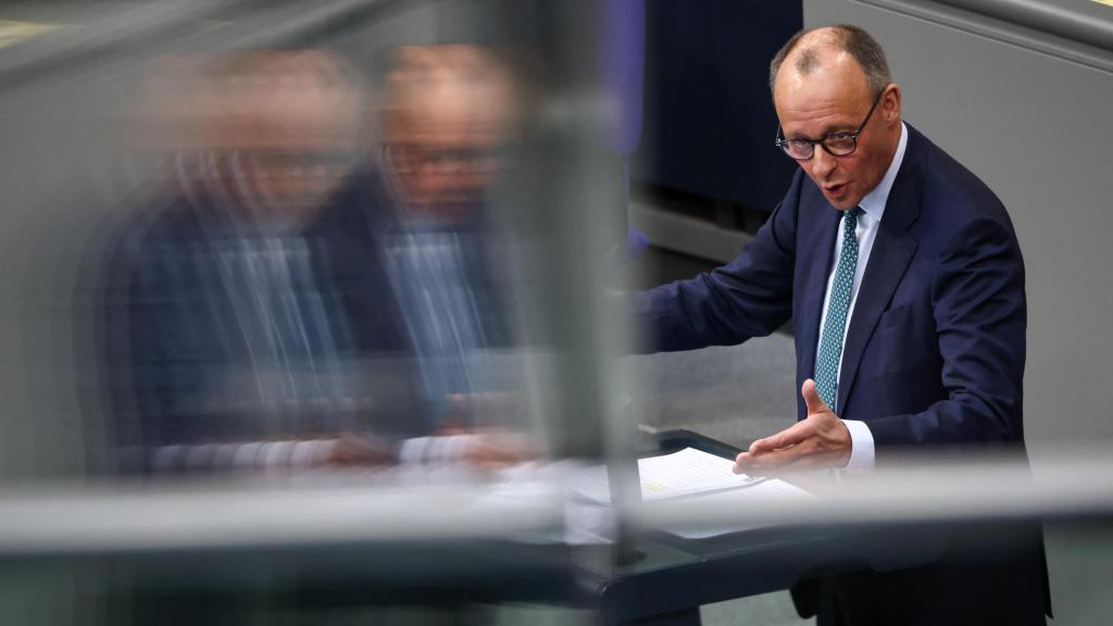 El candidato conservador a la cancillería alemana y líder de la Unión Demócrata Cristiana (CDU), Friedrich Merz,.