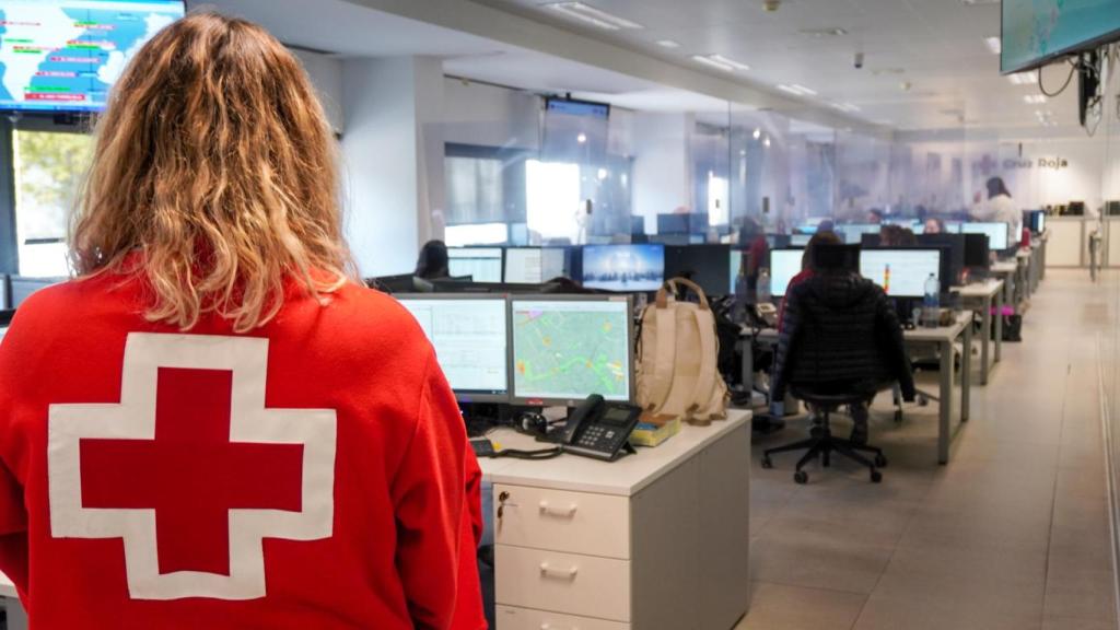 Centro de operaciones de Cruz Roja Alicante.