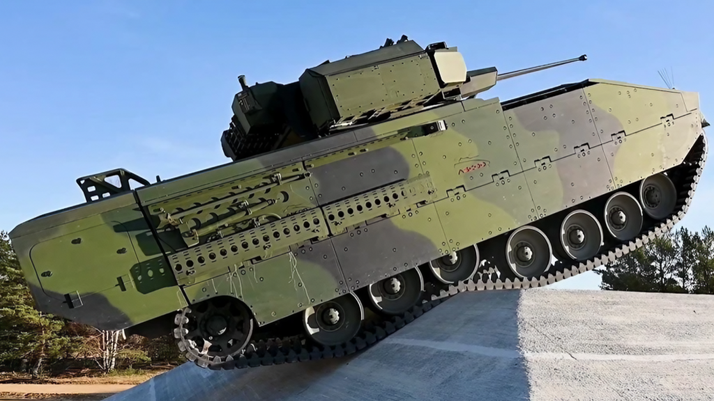 Plataforma ASCOD durante las pruebas en Letonia