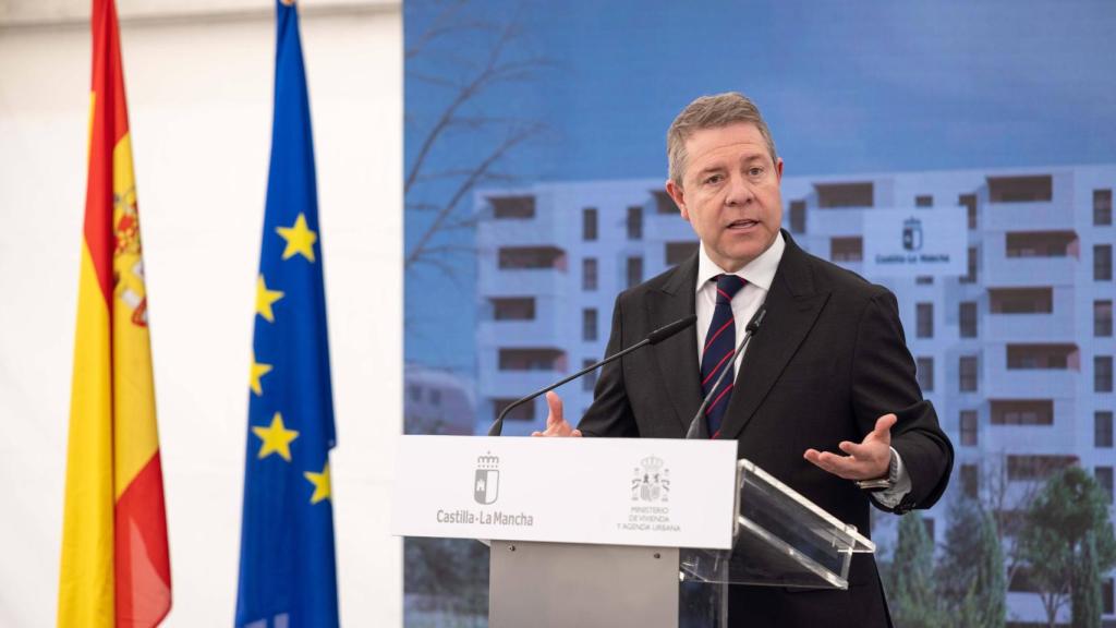 Emiliano García-Page durante su intervención.