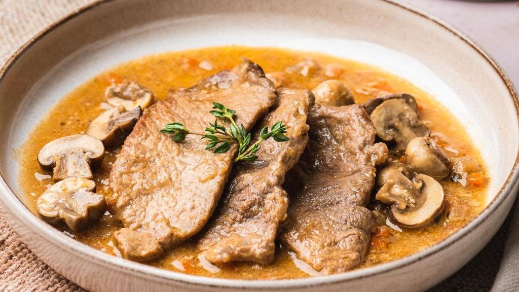 Fricandó de ternera.