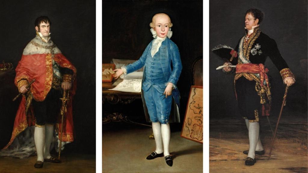 Tres de las obras de Goya.