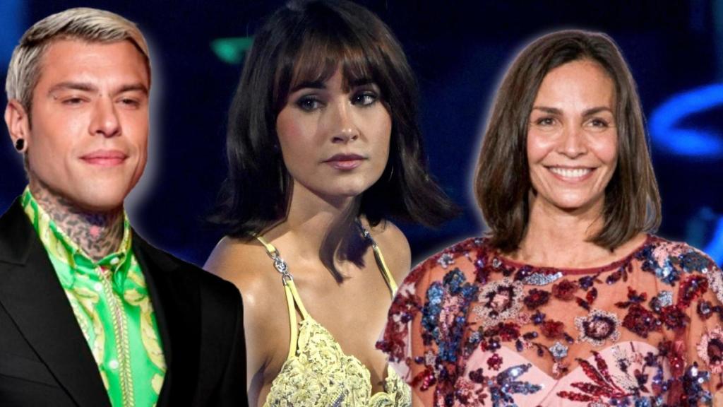 Fedez, Aitana e Inés Sastre en un montaje de JALEOS.