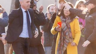 Luis Rubiales, a su llegada a la Audiencia Nacional este miércoles.