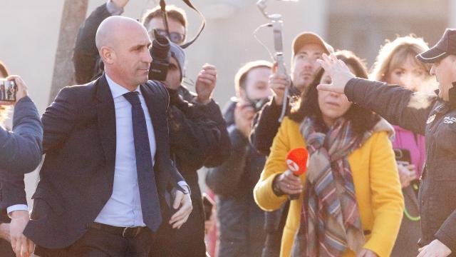 Luis Rubiales, a su llegada a la Audiencia Nacional este miércoles.