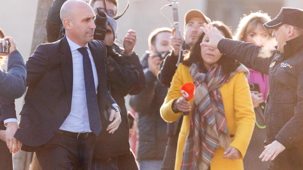 Luis Rubiales, a su llegada a la Audiencia Nacional este miércoles.