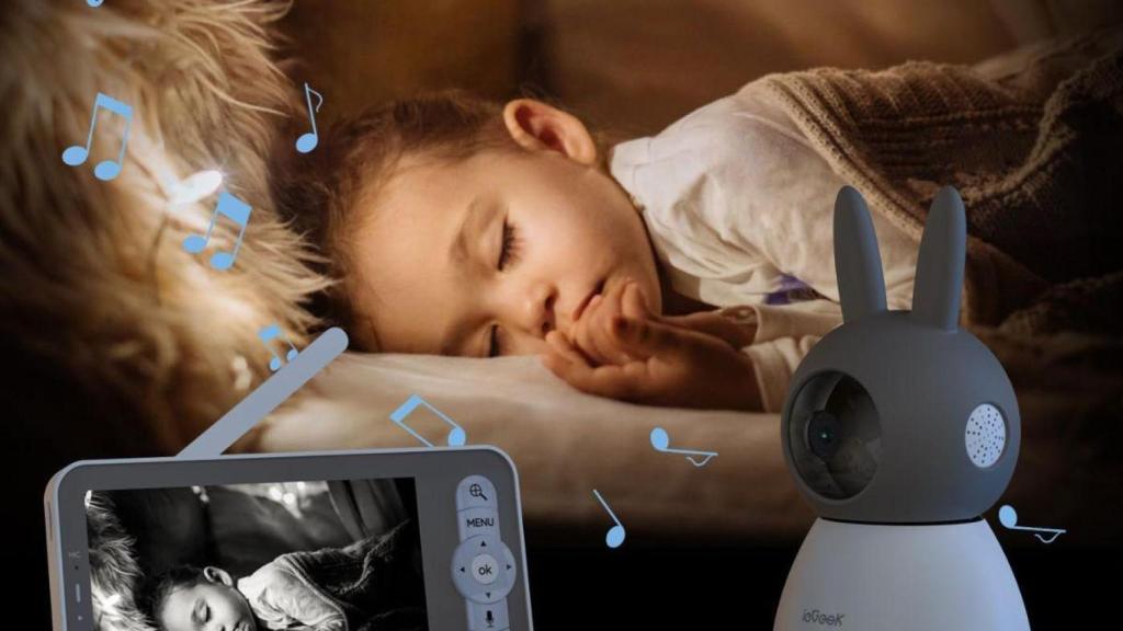Esta es la cámara de vigilancia para bebés más original: calidad HD, rebajada y con pantalla incluida