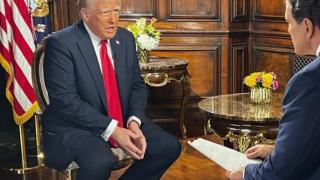 Donald Trump este lunes en una entrevista en Fox News.