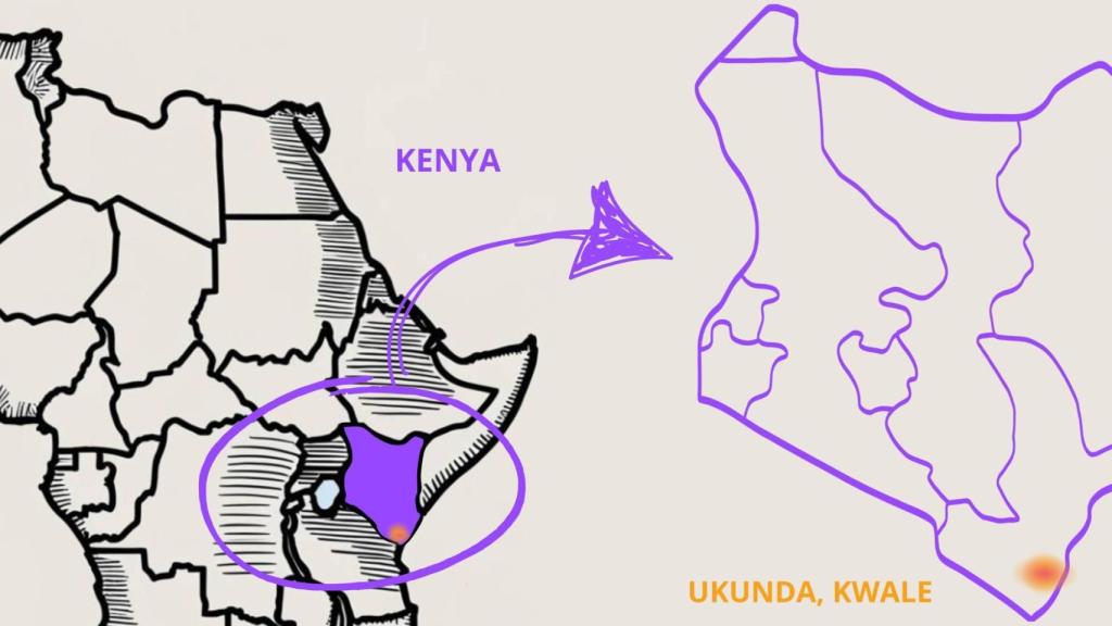 Región de Ukunda, en Kenia.