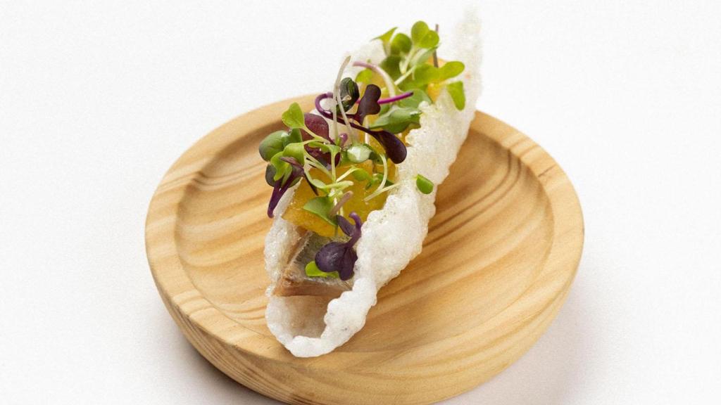 Crocante de sardina ahumada (Mercedes).