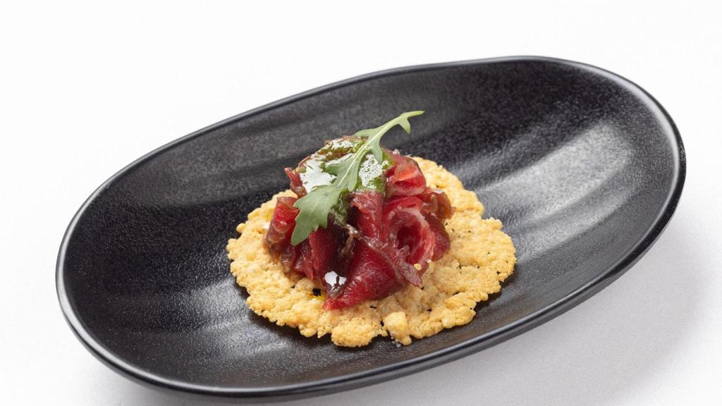 Galmesán, solomillo y pesto (O Sendeiro).