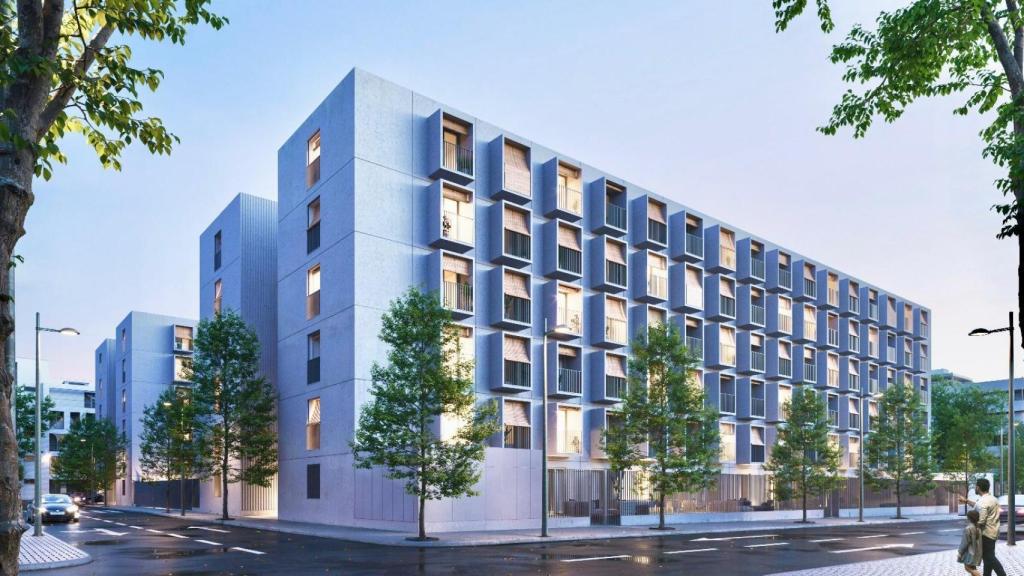 Proyección del residencial Puerta de la Carne, que acaba de iniciar su construcción en Palmas Altas.