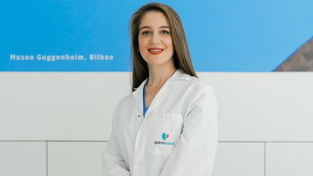 Dra. Eider García especialista en la Unidad de Dolor del Hospital Quirónsalud Vitoria.