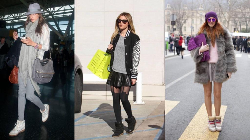 Famosas en 2011 luciendo las sneakers con cuña.