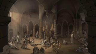 Imagen del videojuego 'The Stone of Madness', ambientado en un terrible manicomio del siglo XVIII en los Pirineos.