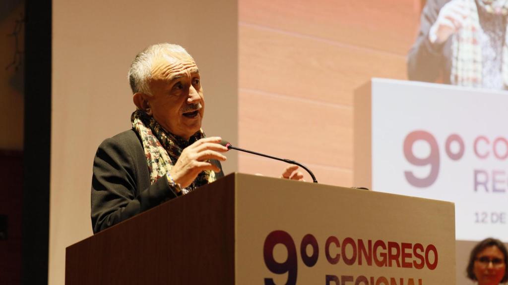 Pepe Álvarez durante su intervención.