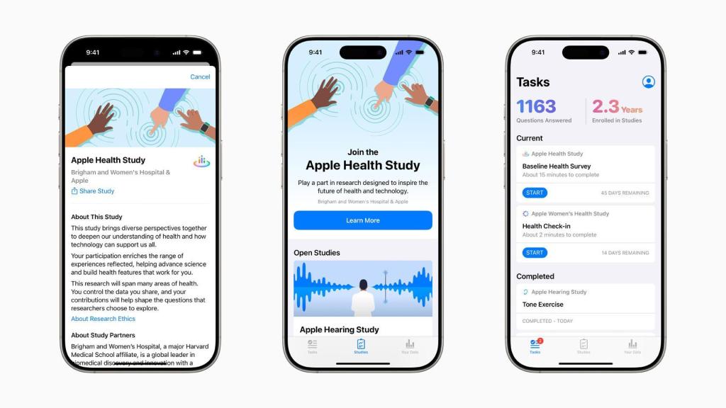 Capturas de la app de Research.