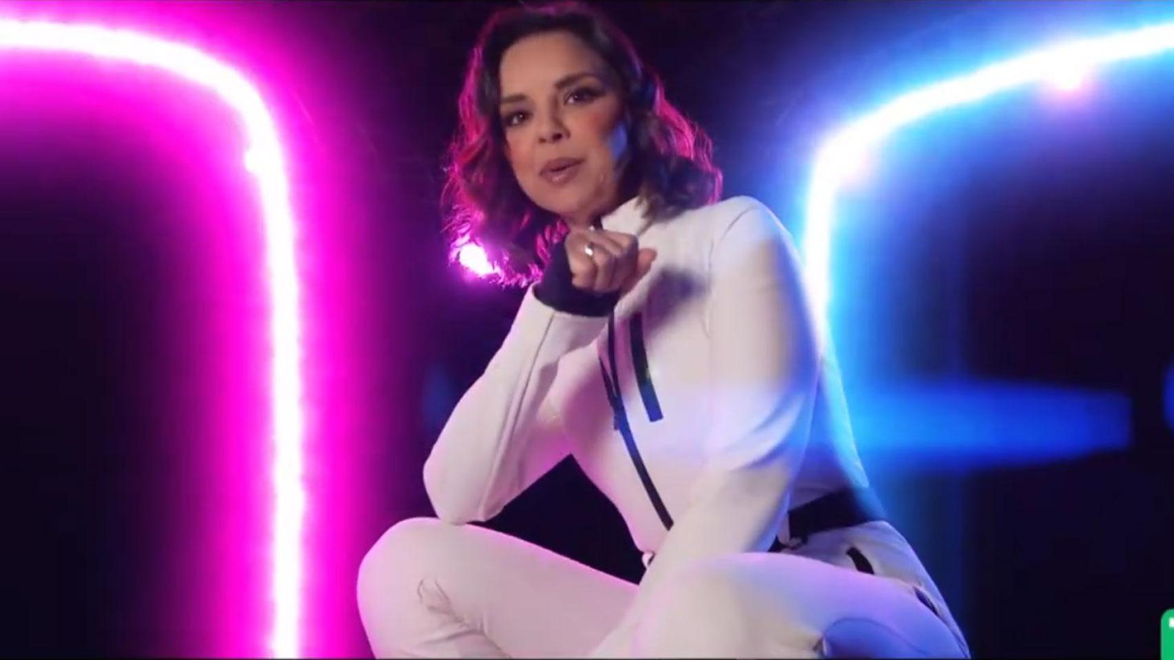 Chenoa en la promo de 'The Floor'.