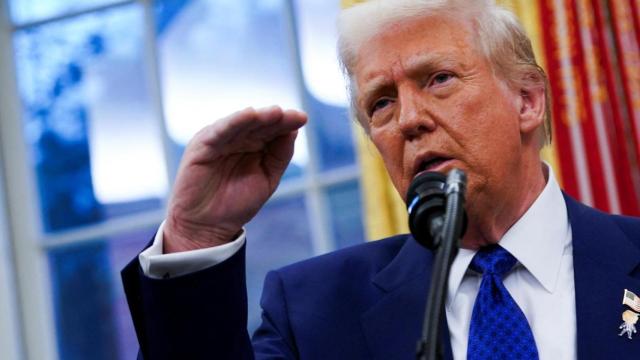 El presidente de EEUU, Donald Trump, en el Despacho Oval de la Casa Blanca este miércoles.