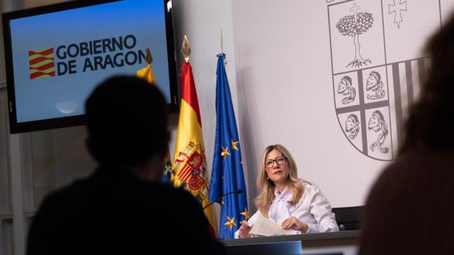 La vicepresidenta de Aragón, Mar Vaquero, este miércoles tras el Consejo de Gobierno.