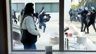 Captura de vídeo de los disturbios.