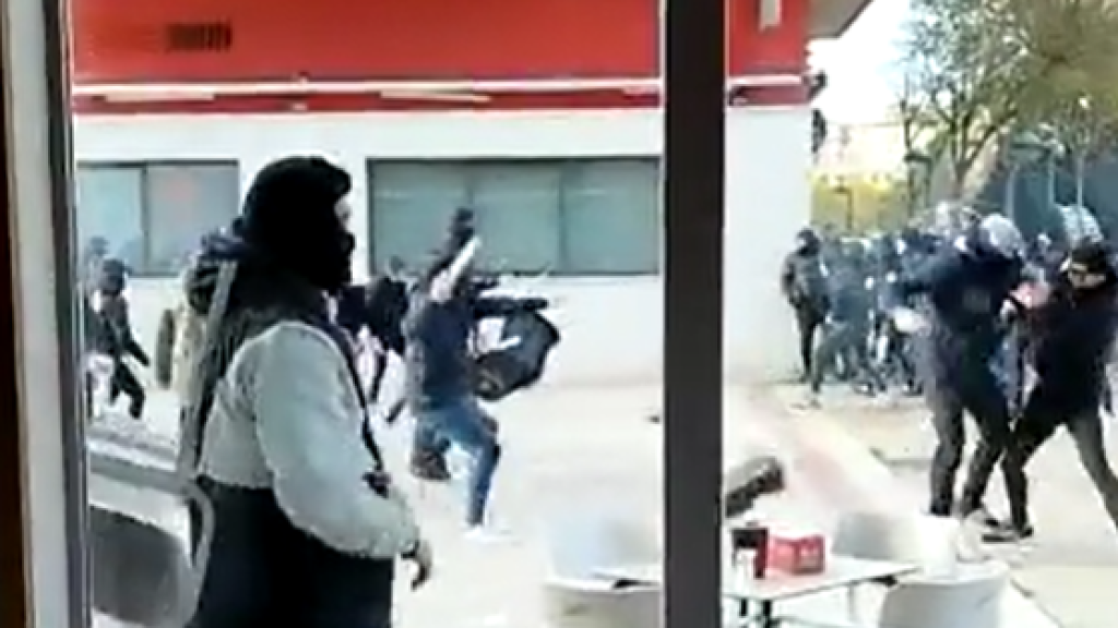 Captura de vídeo de los disturbios.