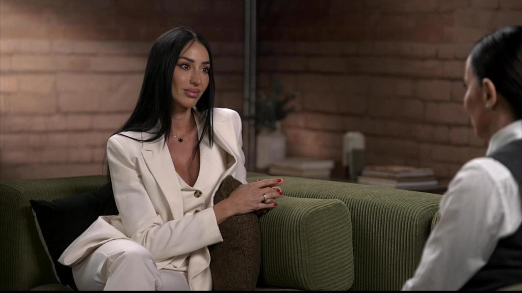 Aurah Ruiz, durante un momento de su entrevista en 'Madres: desde el corazón' con Cruz Sánchez de Lara.