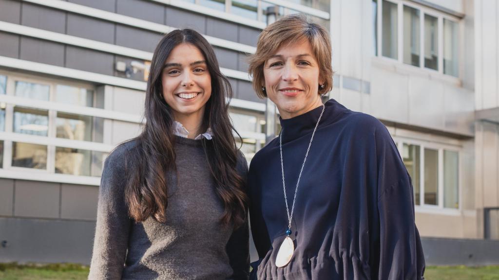 Brezo Arconada y Ana Bajo del Programa de Mentoring WAS.