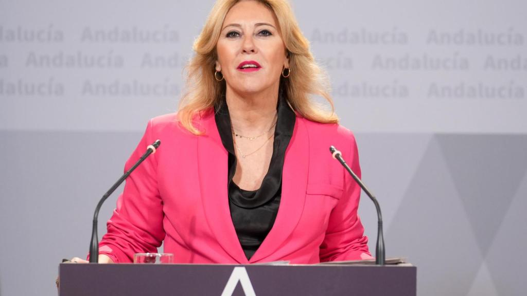 La consejera de Hacienda andaluza, Carolina España, esta semana en el palacio de San Telmo.