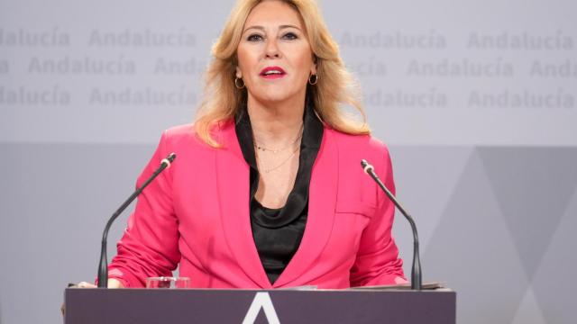 La consejera de Hacienda andaluza, Carolina España, esta semana en el palacio de San Telmo.